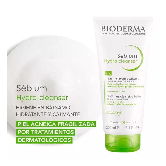 Bioderma Sébium Hydra Cleanser Bálsamo Limpiador Calmante 200ml