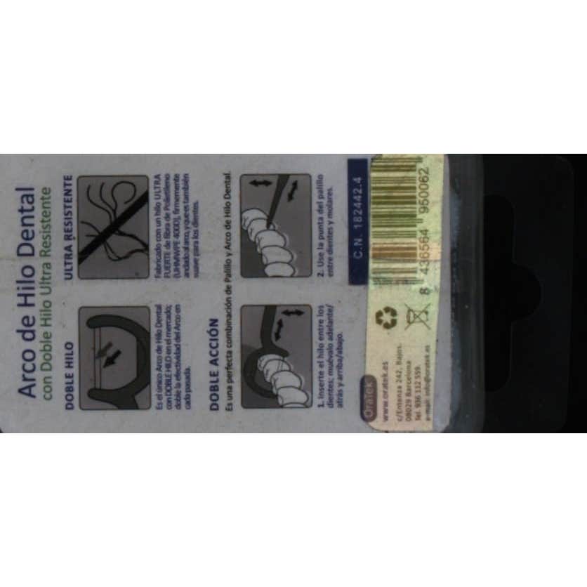 Oratek Arco Hilo Dental Doble Hilo 50 Unidades