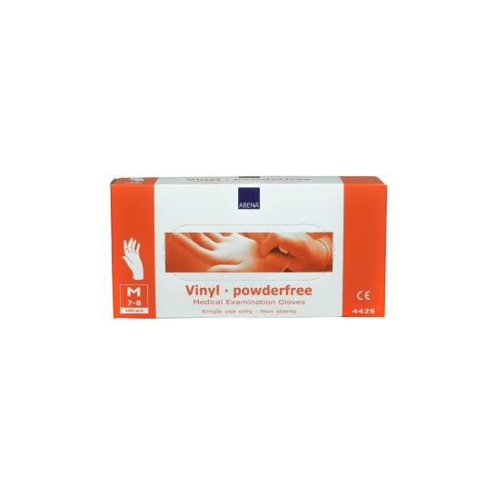 Abena guantes Vinilo Desechable Transparente 100 uds