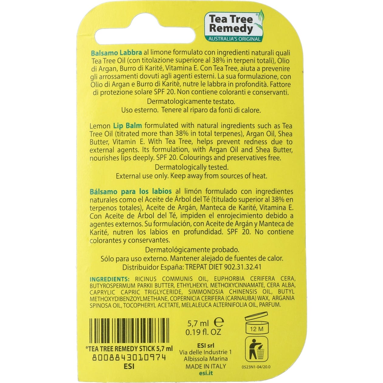 ESI stick labios árbol del té 5,7ml