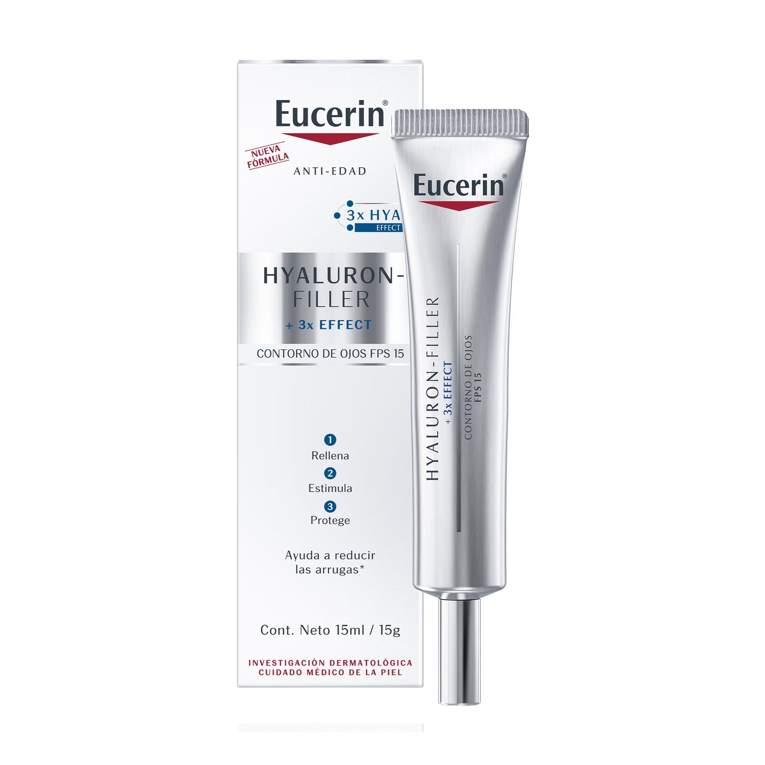 Eucerin Hyaluron-Filler 3X Effect Contorno de Ojos SPF15 15ml