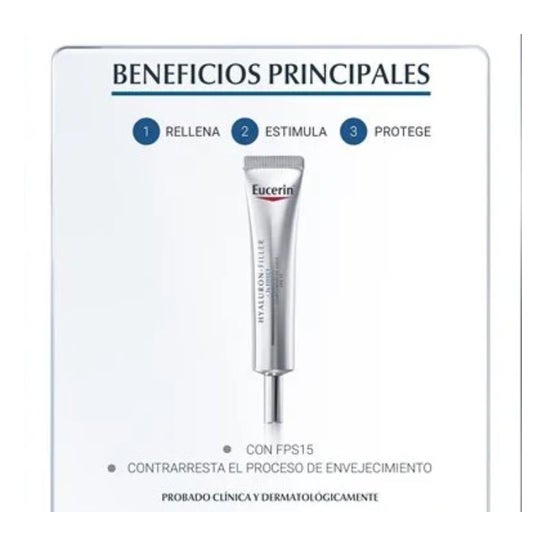 Eucerin Hyaluron-Filler 3X Effect Contorno de Ojos SPF15 15ml