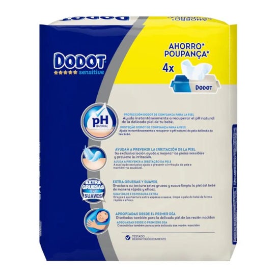 Dodot Toallitas Sensitive 216uds