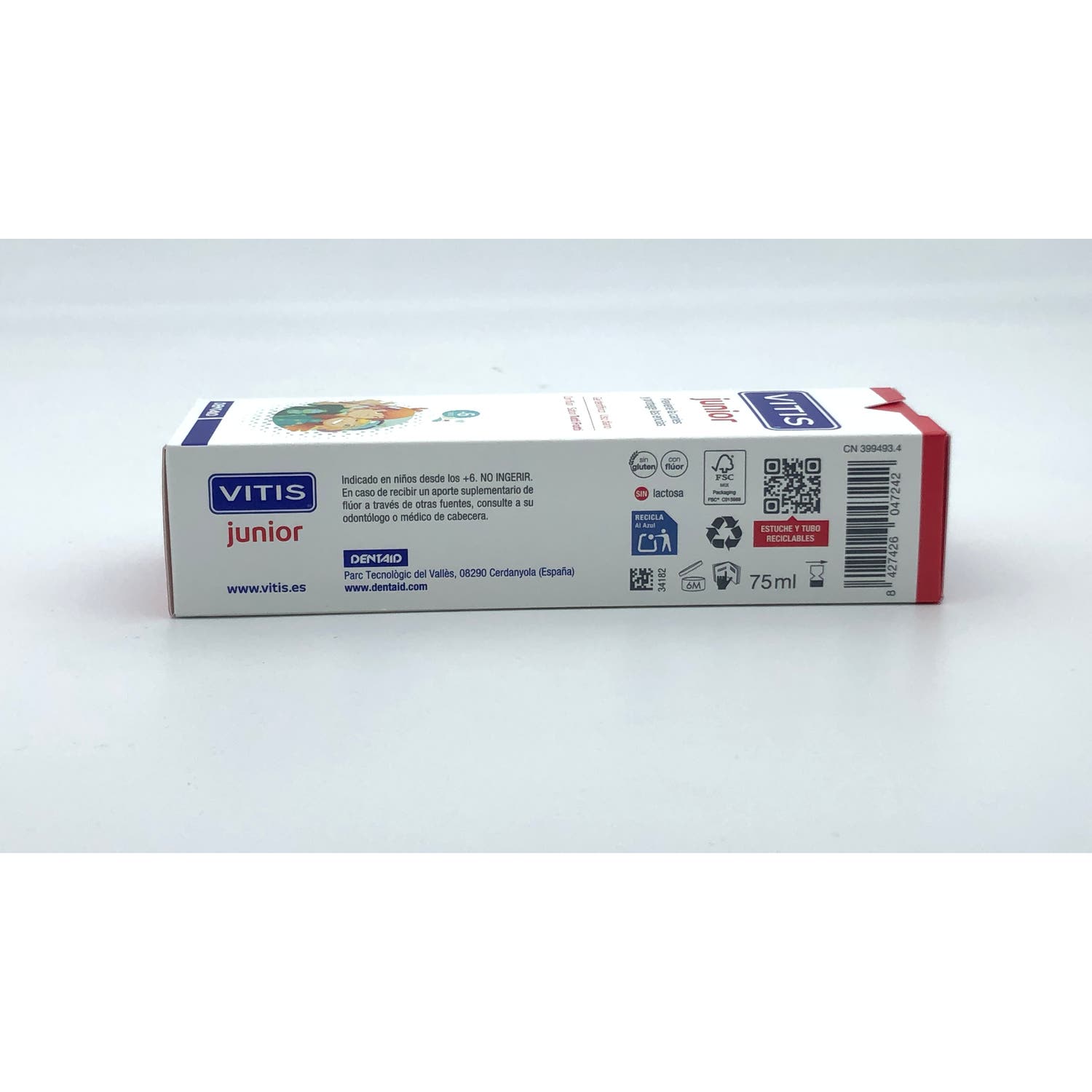 Vitis Junior Gel Dentifrico Sabor Tutti Frutti 75ml
