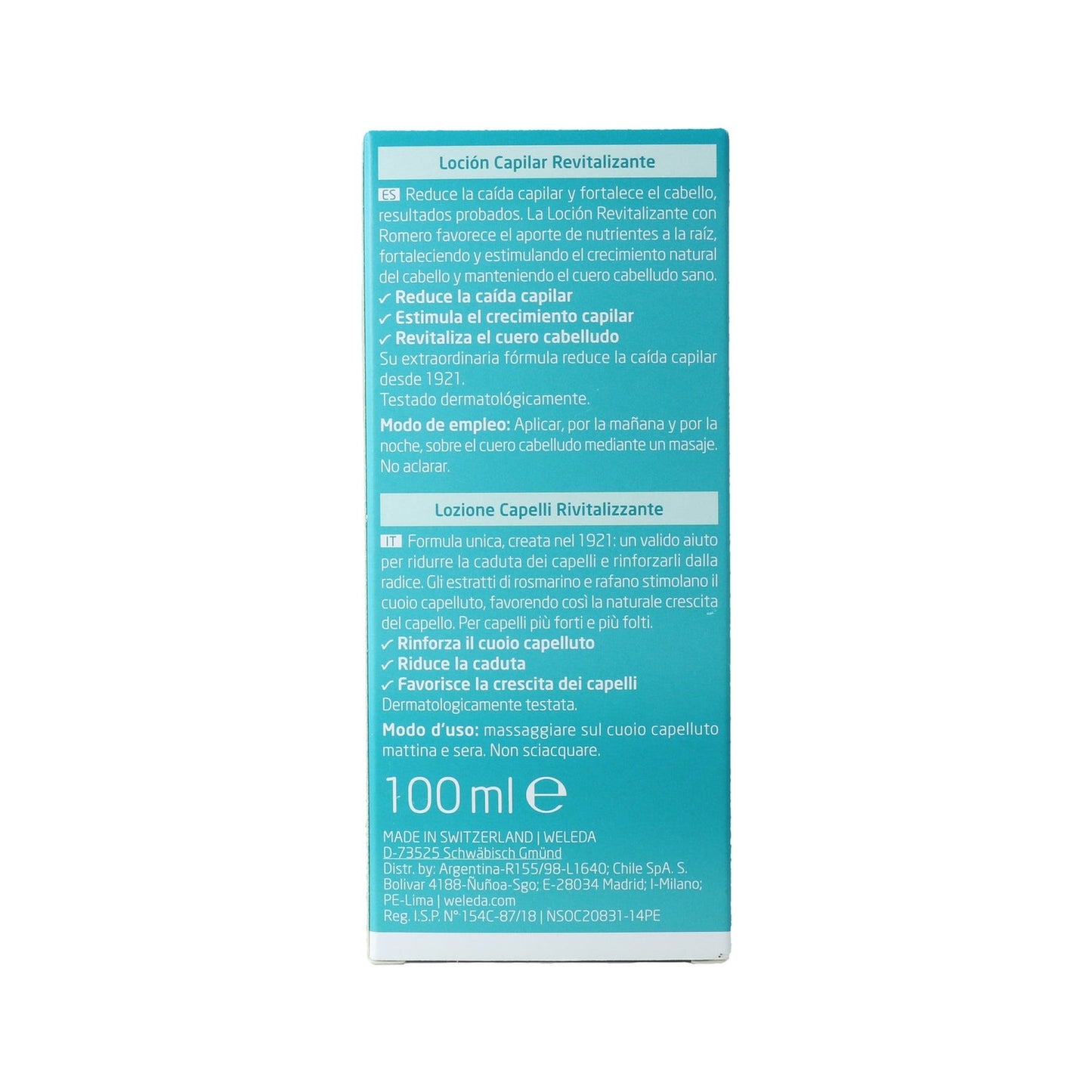 Weleda Loción Capilar Revitalizante de Romero 100ml