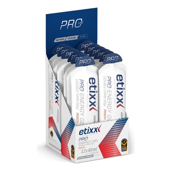 Etixx Double Carb Energy gel Peach 12 X60 ml