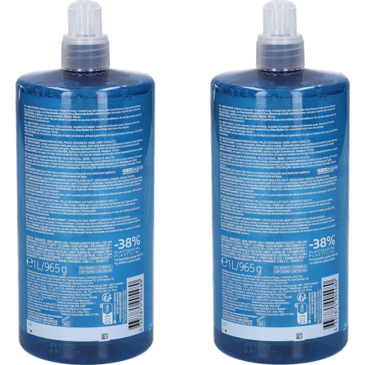 La Roche Posay Duplo Lipikar Gel Ducha 2x1l