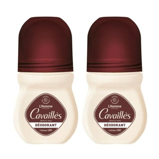 Cavaillès Déodorant Dermato 48 H Homme Roll-On 2 X50 ml