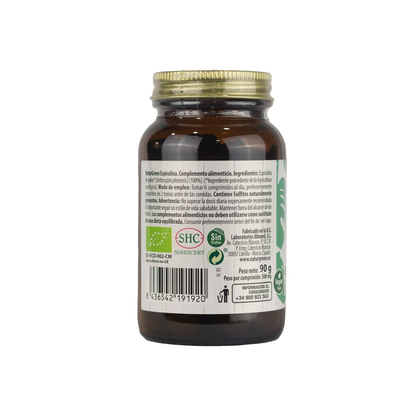 Naturgreen espirulina ecológica 180 comp