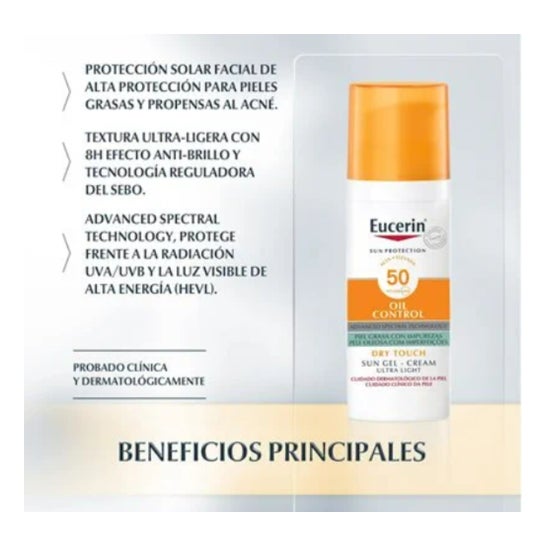 Eucerin Sun Protection Gel-Crema Oil Control Dry Touch SPF50 50ml