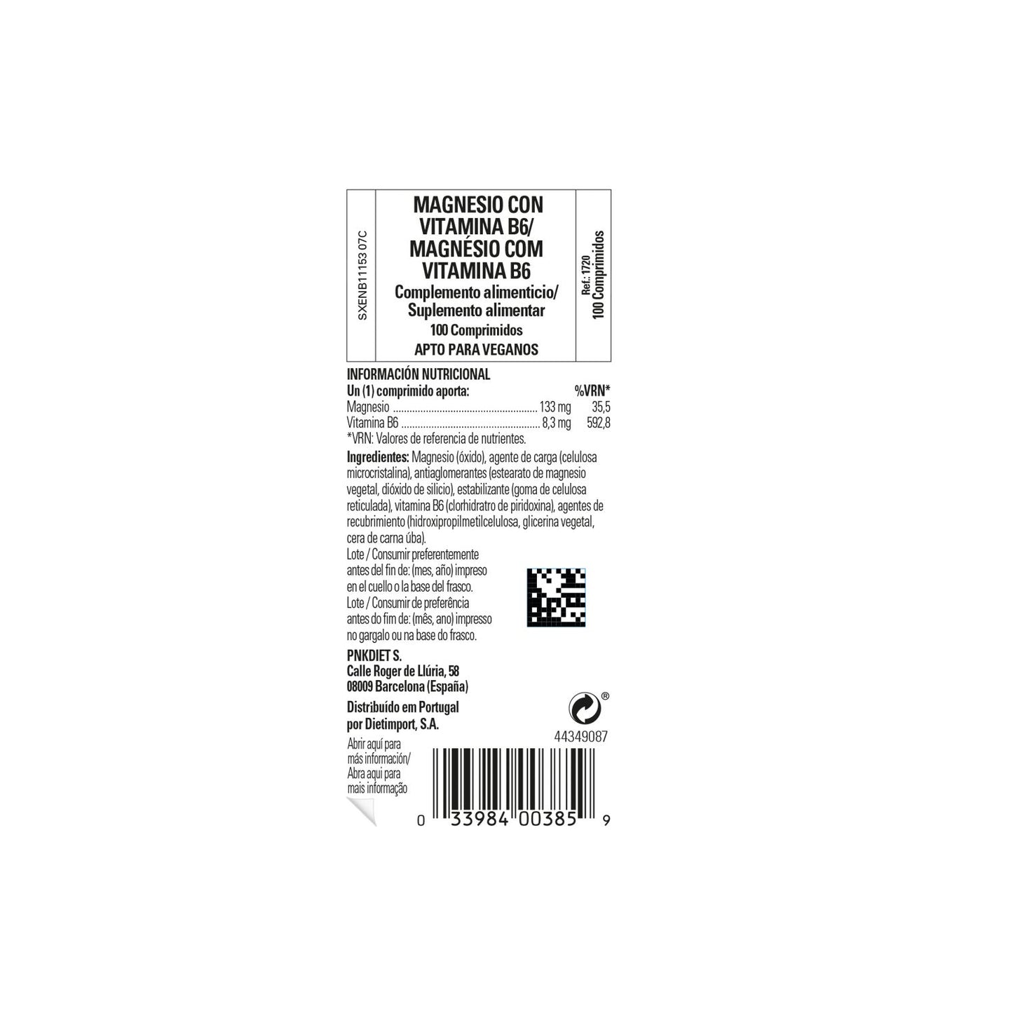 Solgar Magnesio con Vitamina B6 100comp