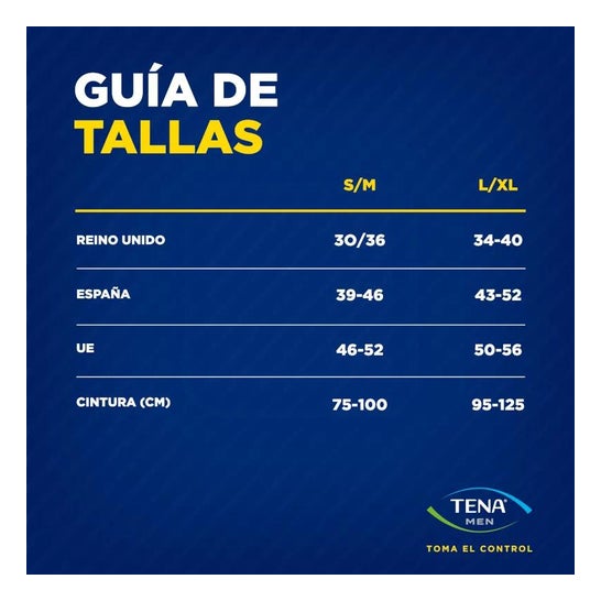 Tena Men Pants Active Fit Talla L 8uds
