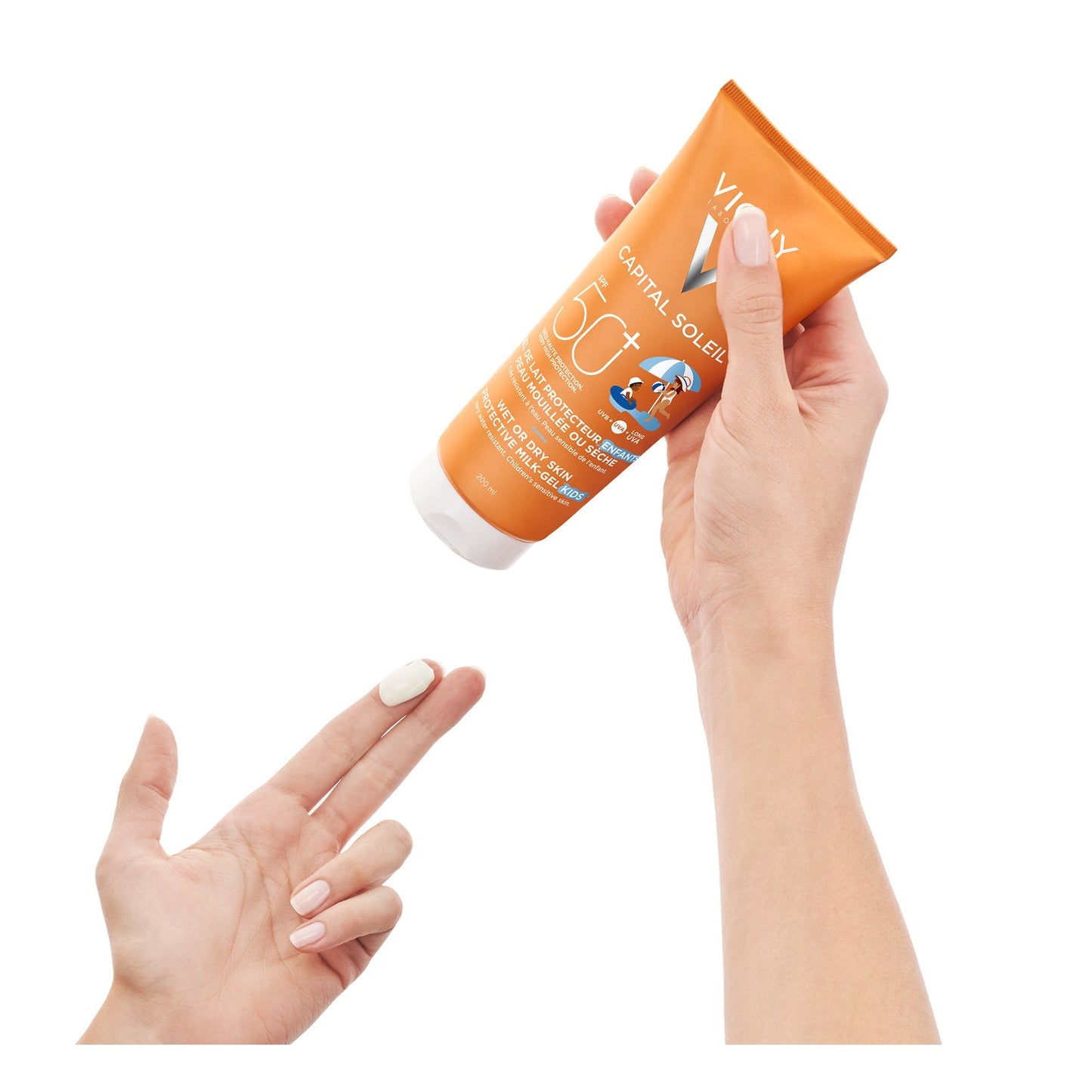 Vichy Capital Soleil Leche-Gel Wet or Dry Skin para Niños SPF50+ 200ml