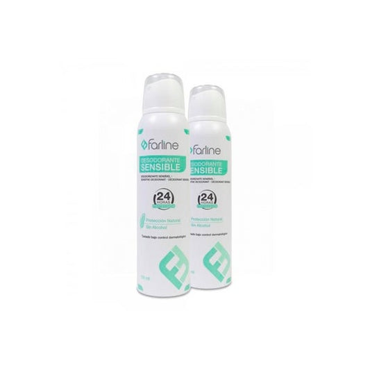 Farline Desodorante Sensible 24H Spray 2x150ml