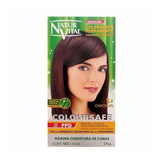 Naturvital Coloursafe Tinte Permanente Nº5,7 Chocolate 150 ml