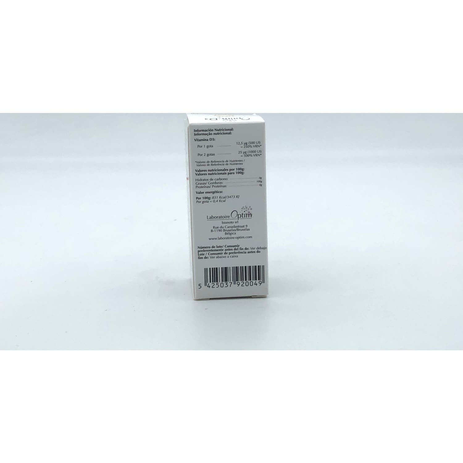 Optim D3 500Ui 20ml