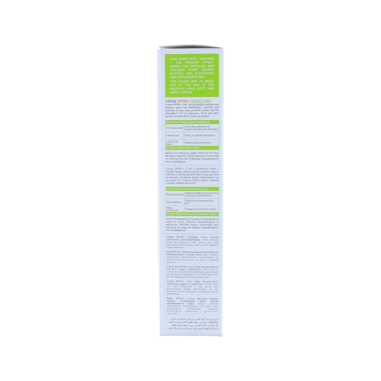 SVR Sebiaclear Crème SPF50+ Crema Solar Matificante Anti-imperfecciones 40ml