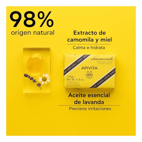Apivita jabón con camomila 125g
