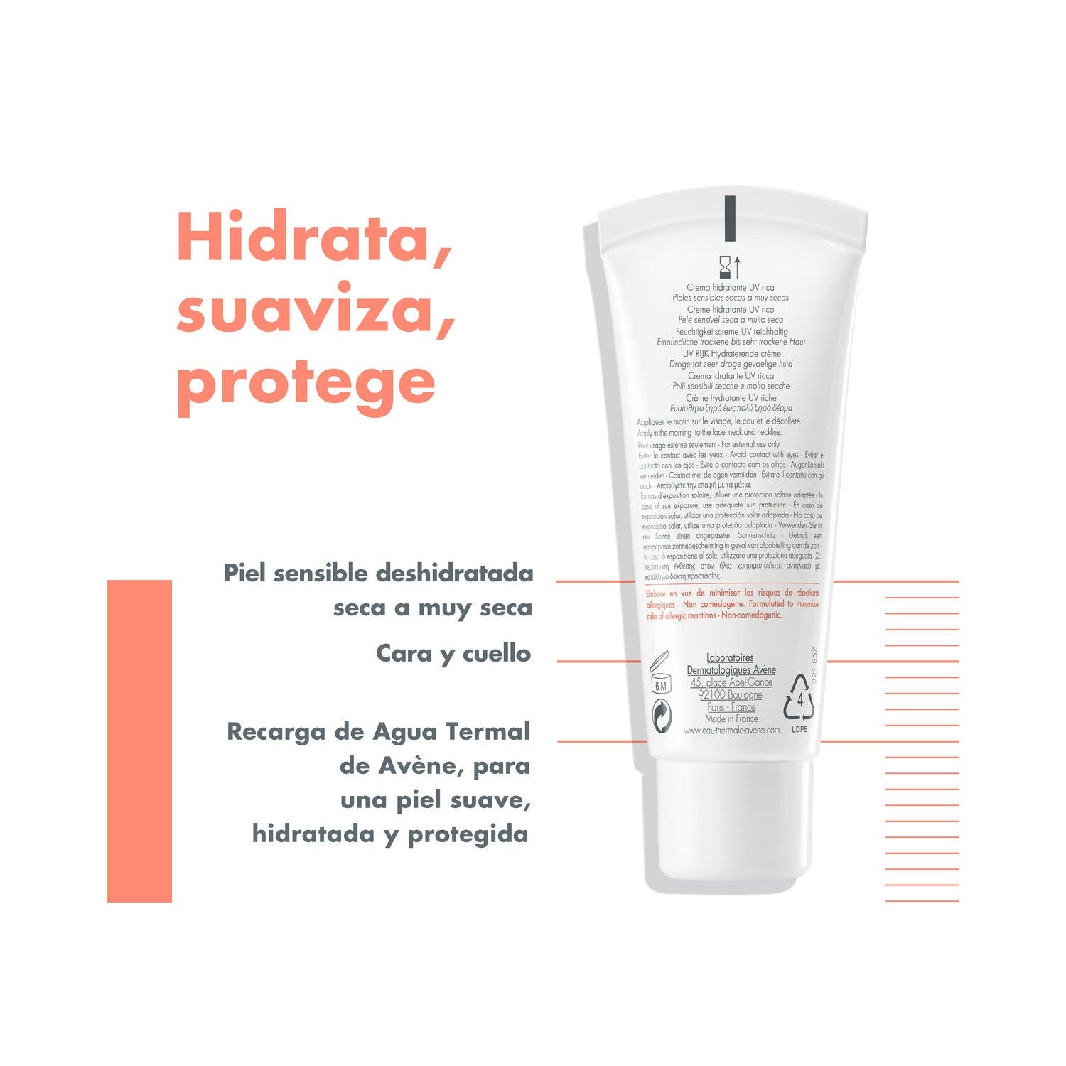 Avène Hydrance UV Rica Crema Hidratante SPF30 40ml