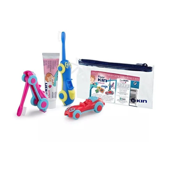 Kin Cepillo Infantil Viaje Cocodrilo + Pasta 25ml