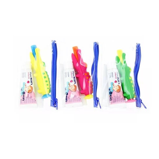 Kin Cepillo Infantil Viaje Cocodrilo + Pasta 25ml