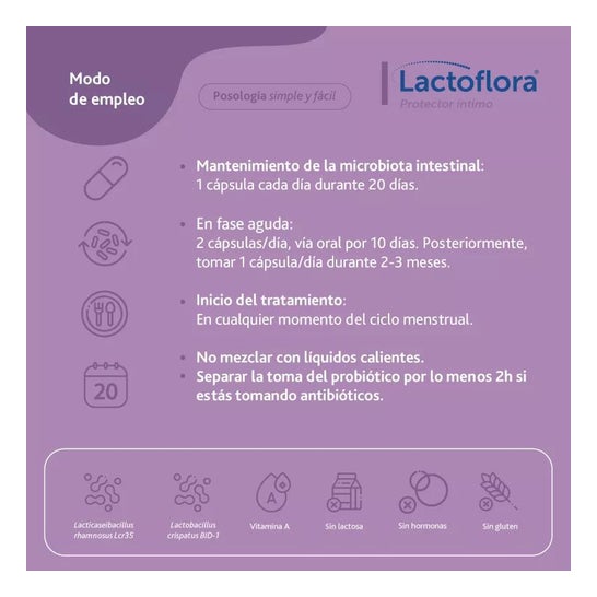 Lactoflora Pack Protector Íntimo 2x20cáps