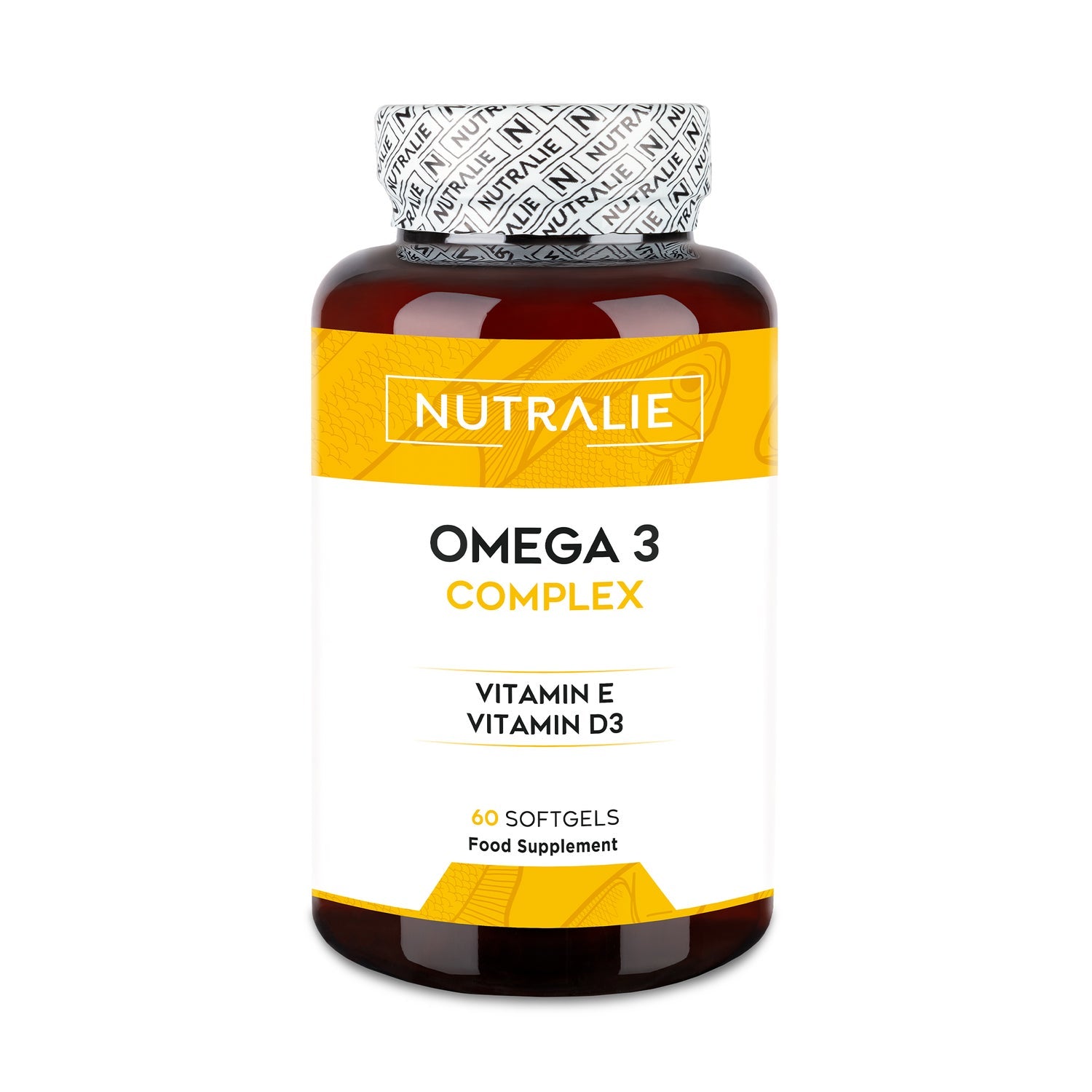 Nutralie Omega 3 Complex 2000mg EPA DHA + Vit E y D 60caps