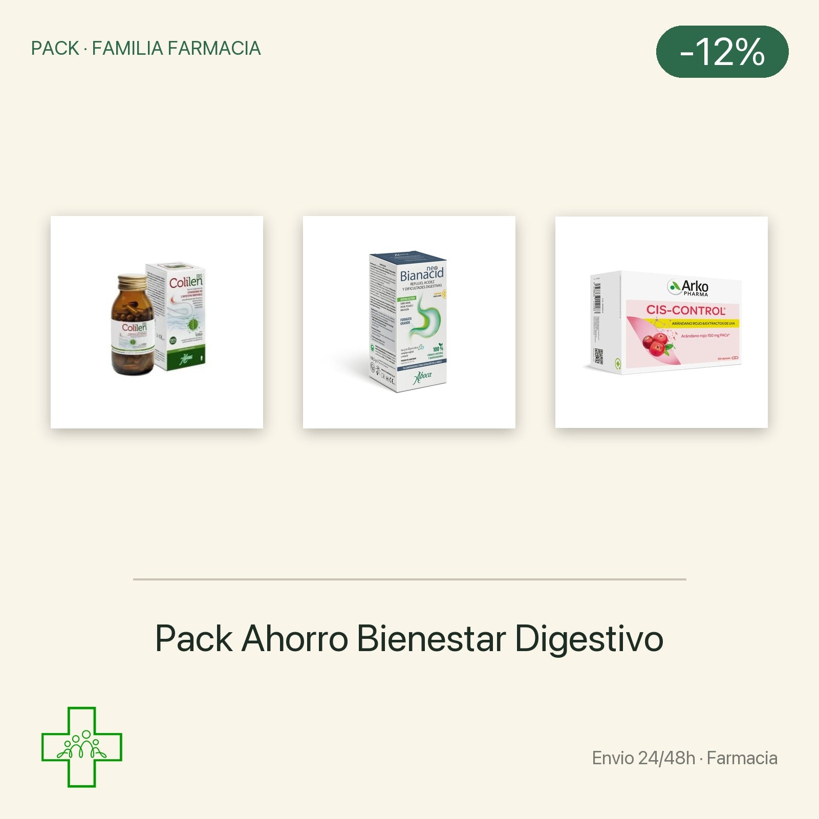 Pack ahorro para el bienestar digestivo en farmacia